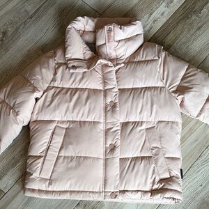 Abercrombie & Fitch Light Pink Puffer Jacket